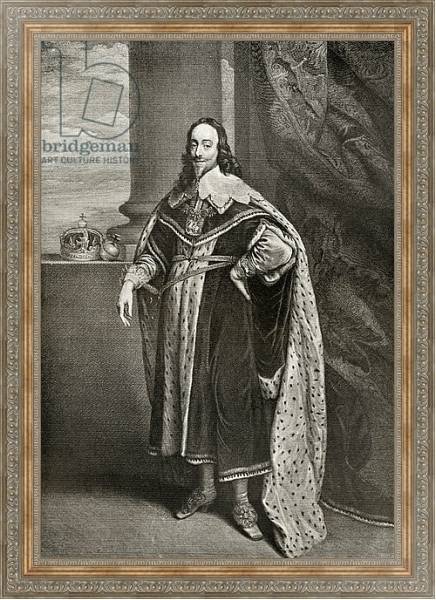 Постер Charles I, engraved by Sir Robert Stange, from 'The Print-Collector's Handbook' с типом исполнения На холсте в раме в багетной раме 484.M48.310