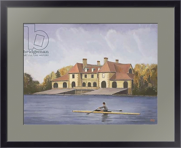 Постер Harvard Boathouse - Fall с типом исполнения Под стеклом в багетной раме 221-01