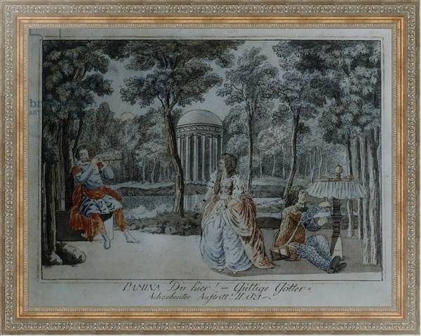Постер Scene from 'The Magic Flute' by Wolfgang Amadeus Mozart 4 с типом исполнения На холсте в раме в багетной раме 484.M48.310