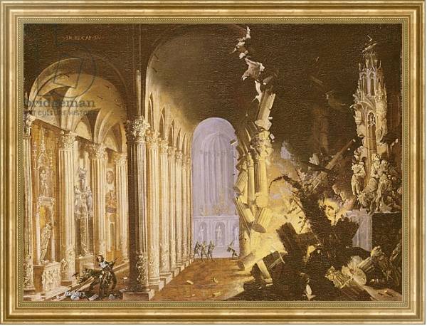 Постер King Asa of Judah destroying the statue of Priapus с типом исполнения На холсте в раме в багетной раме NA033.1.051