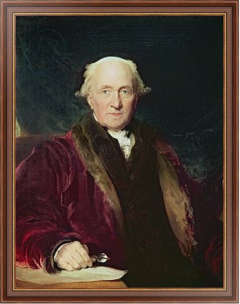 Постер John Julius Angerstein, 1816 с типом исполнения На холсте в раме в багетной раме 35-M719P-83