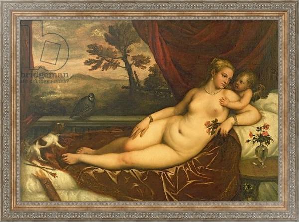 Постер Venus and Cupid 4 с типом исполнения На холсте в раме в багетной раме 484.M48.310