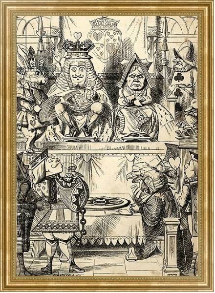 Постер The Trial of the Knave of Hearts, from 'Alice's Adventures in Wonderland' с типом исполнения На холсте в раме в багетной раме NA033.1.051