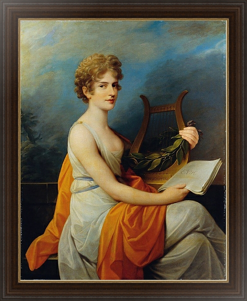 Постер The court opera singer Theresia Saal as ‘Eva’ in Joseph Haydn’s ‘Creation’ с типом исполнения На холсте в раме в багетной раме 1.023.151