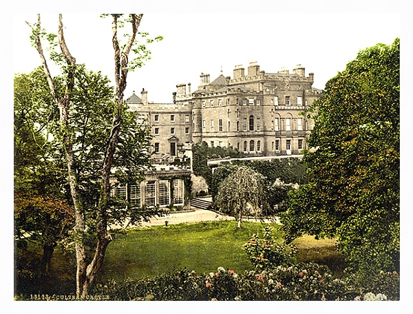 Постер Шотландия. Замок Калзин с типом исполнения На холсте в раме в багетной раме 221-03