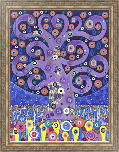 Постер The Peacock Tree, 2011, с типом исполнения На холсте в раме в багетной раме 484.M48.310