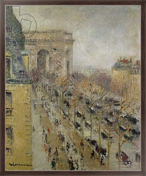 Постер The Arc de Triomphe, 1930 с типом исполнения На холсте в раме в багетной раме 221-02
