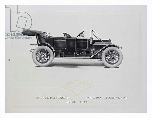 Постер Abbott-Detroit Motor Cars, 1911 с типом исполнения На холсте в раме в багетной раме 221-03