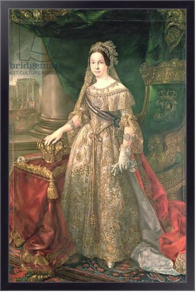 Постер Queen Isabella II 1843 с типом исполнения На холсте в раме в багетной раме 221-01