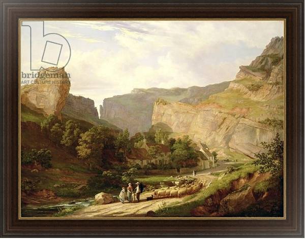 Постер A View of Cheddar Gorge с типом исполнения На холсте в раме в багетной раме 1.023.151