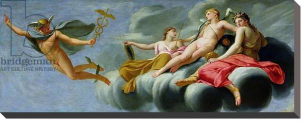 Постер Cupid orders Mercury, messenger of the Gods, to announce the Power of Love to the Universe, 1646-47 с типом исполнения На холсте без рамы