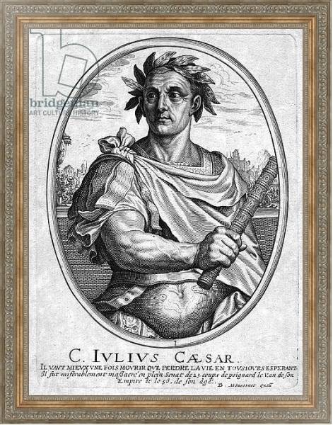 Постер Julius Ceasar, engraved by Baltazar Moncornet с типом исполнения На холсте в раме в багетной раме 484.M48.310