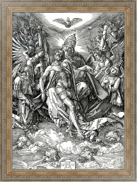 Постер The Holy Trinity, 1511 с типом исполнения На холсте в раме в багетной раме 484.M48.310