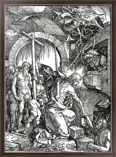 Постер Christ's Descent into Limbo, 1510 с типом исполнения На холсте в раме в багетной раме 221-02.QA