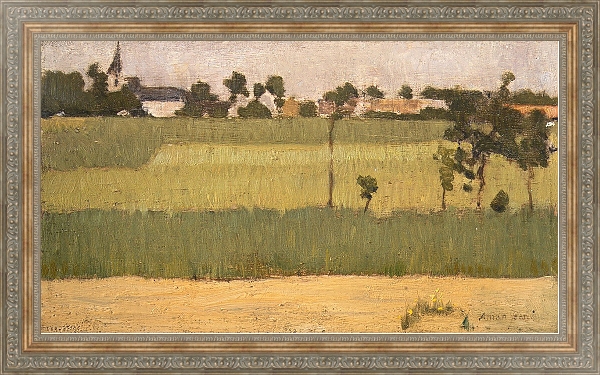 Постер The Outskirts of a Village с типом исполнения На холсте в раме в багетной раме 484.M48.310