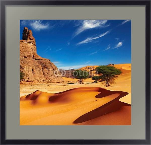Постер Пустыня Сахара, Алжир с типом исполнения Под стеклом в багетной раме 221-01
