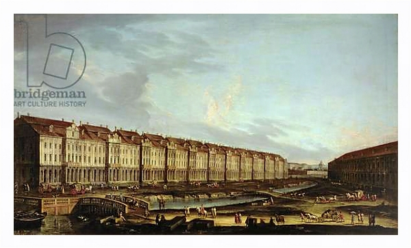 Постер View of the Twelve Colleges in St. Petersburg с типом исполнения На холсте в раме в багетной раме 221-03