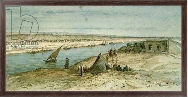 Постер The Suez Canal 1869 с типом исполнения На холсте в раме в багетной раме 221-02