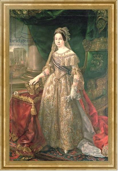 Постер Queen Isabella II 1843 с типом исполнения На холсте в раме в багетной раме NA033.1.051