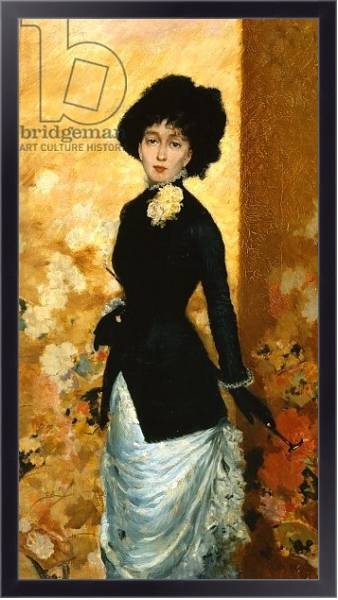 Постер Portrait of a Woman, 1880 с типом исполнения На холсте в раме в багетной раме 221-01