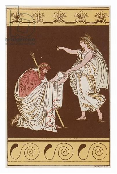 Постер Numa Pompilius & the Nymph Egeria с типом исполнения На холсте в раме в багетной раме 221-03
