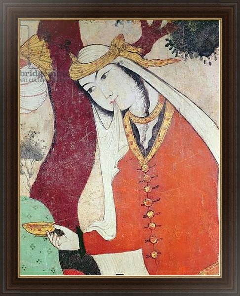 Постер Woman from the Court of Shah Abbas I, 1585-1627 с типом исполнения На холсте в раме в багетной раме 1.023.151