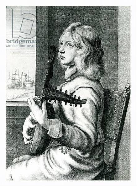 Постер Baroque Lute player с типом исполнения На холсте в раме в багетной раме 221-03