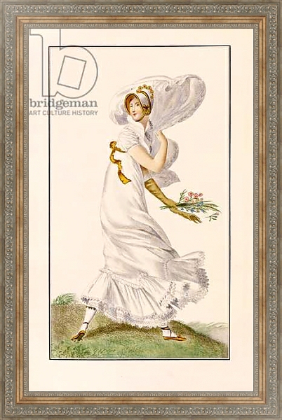 Постер Chiffon Promenade dress, 1812 с типом исполнения На холсте в раме в багетной раме 484.M48.310