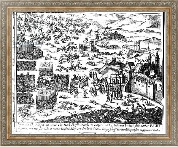 Постер Defenestration of Prague, 1618 с типом исполнения На холсте в раме в багетной раме 484.M48.310