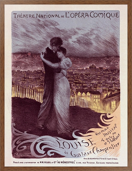 Постер Opéra-Comique; Louise с типом исполнения На холсте в раме в багетной раме 1727.4310