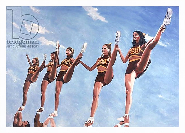 Постер Florida State Cheerleaders, 2002 с типом исполнения На холсте в раме в багетной раме 221-03