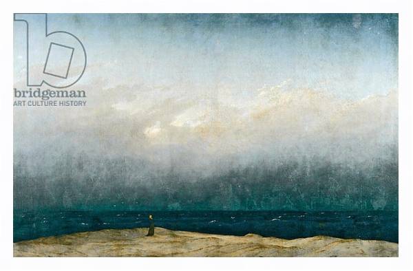 Постер Monk by sea, 1809 с типом исполнения На холсте в раме в багетной раме 221-03