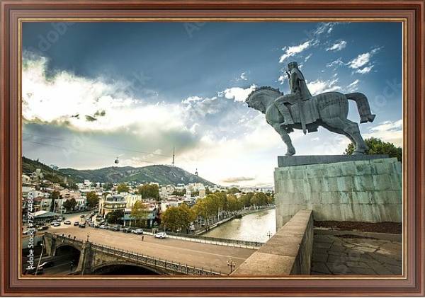 Постер Грузия, Тбилиси. Вид на город 2 с типом исполнения На холсте в раме в багетной раме 35-M719P-83