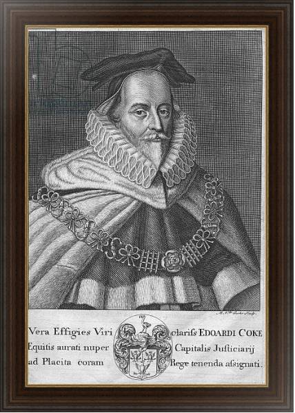 Постер Sir Edward Coke с типом исполнения На холсте в раме в багетной раме 1.023.151