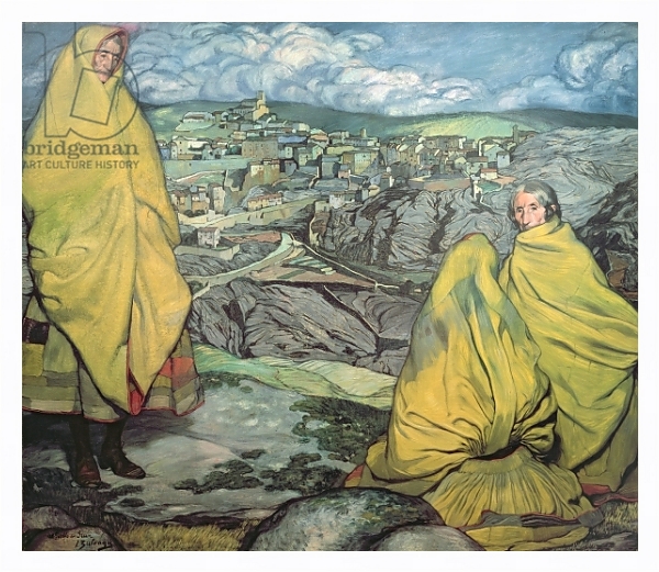 Постер Women of Sepulveda, 1909 с типом исполнения На холсте в раме в багетной раме 221-03