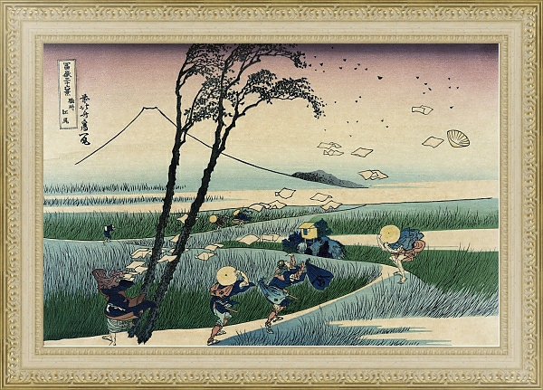 Постер Sunshū ejiri с типом исполнения Акварель в раме в багетной раме 484.M48.725