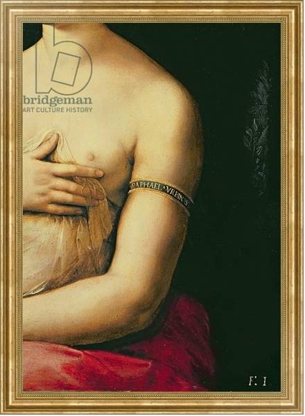Постер La Fornarina, c.1516 2 с типом исполнения На холсте в раме в багетной раме NA033.1.051