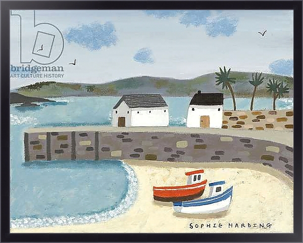 Постер Boats and Harbour с типом исполнения На холсте в раме в багетной раме 221-01
