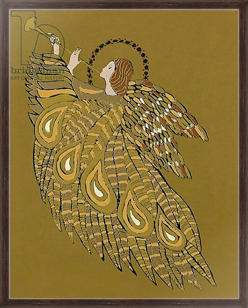 Постер Musical Angel с типом исполнения На холсте в раме в багетной раме 221-02