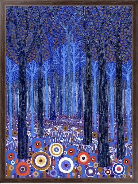 Постер Blue Forest, 2011, с типом исполнения На холсте в раме в багетной раме 221-02