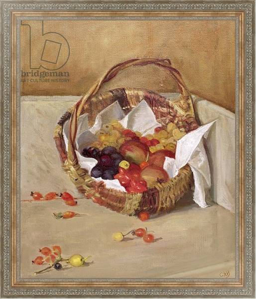 Постер Basket of Fruit с типом исполнения На холсте в раме в багетной раме 484.M48.310
