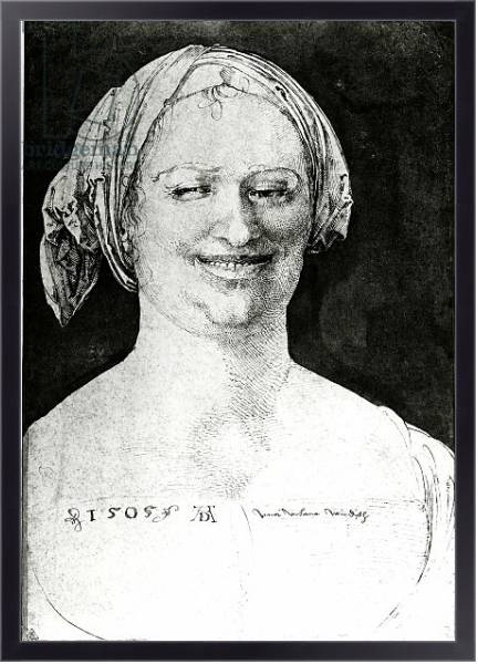 Постер Portrait of a peasant woman, 1505 с типом исполнения На холсте в раме в багетной раме 221-01
