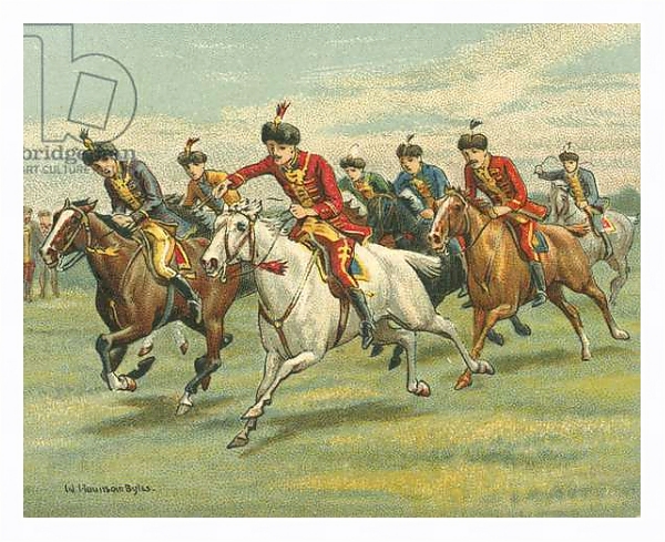 Постер Races Historic and Modern, Hungarian Horse Races с типом исполнения На холсте в раме в багетной раме 221-03