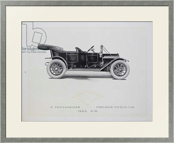 Постер Abbott-Detroit Motor Cars, 1911 с типом исполнения Под стеклом в багетной раме 1727.2510