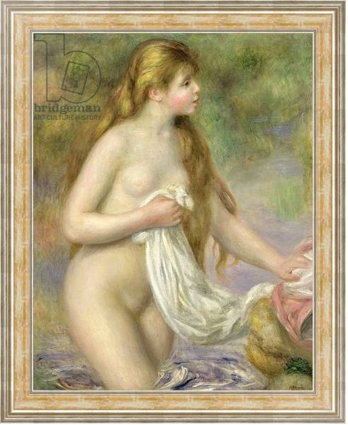 Постер Bather with long hair, c.1895 с типом исполнения На холсте в раме в багетной раме NA053.0.115
