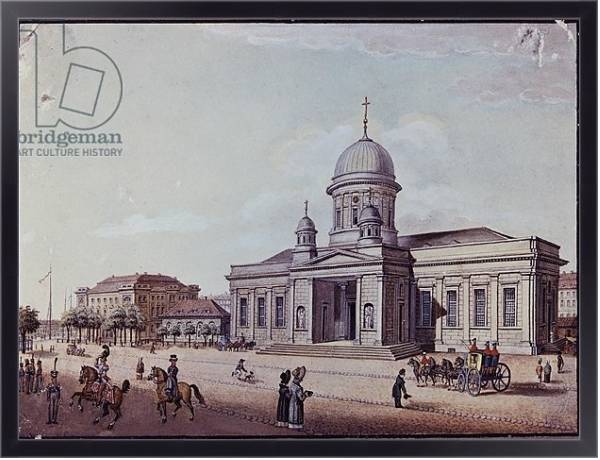 Постер The Castle and Cathedral Church, Berlin с типом исполнения На холсте в раме в багетной раме 221-01