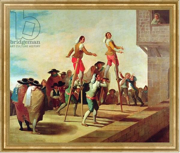 Постер The Stilts, c.1791-92 с типом исполнения На холсте в раме в багетной раме NA033.1.051