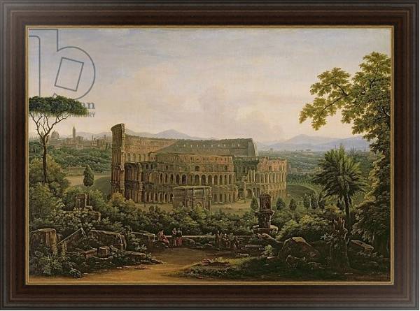 Постер View of the Colosseum from the Palatine Hill, Rome, 1816 с типом исполнения На холсте в раме в багетной раме 1.023.151