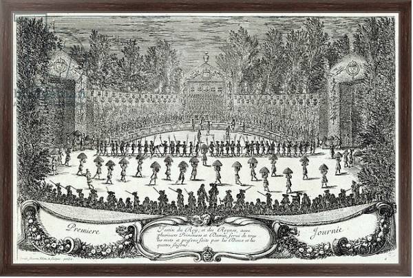 Постер The First Day of the Festival of 'Les Plaisirs de l'Ile Enchantee', 7th May 1664 с типом исполнения На холсте в раме в багетной раме 221-02