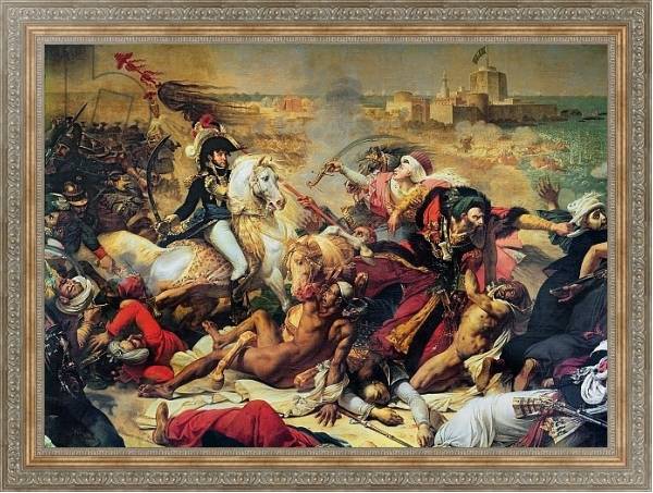 Постер The Battle of Aboukir, 25th July 1799 с типом исполнения На холсте в раме в багетной раме 484.M48.310